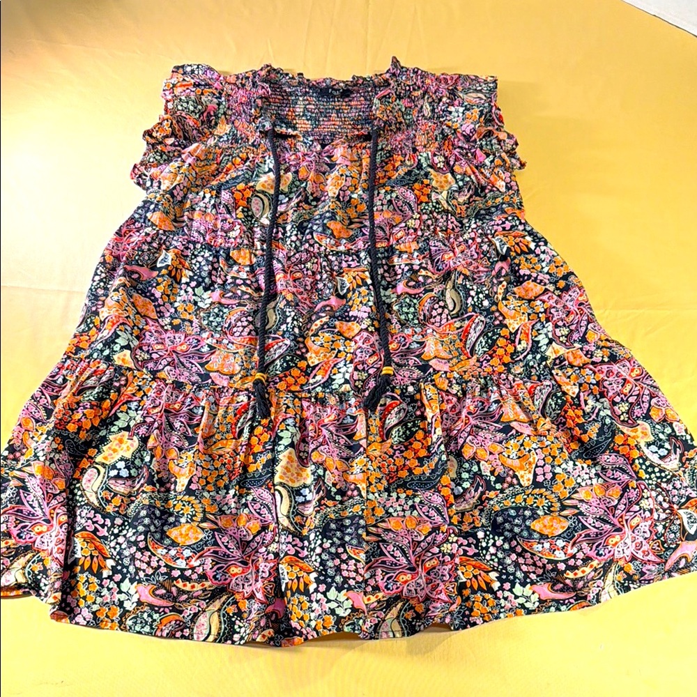 Fate women’s mini dress floral multicolor size medium